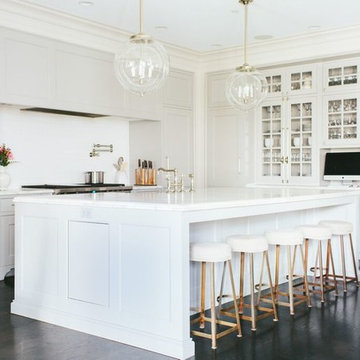 Painted gray kitchen