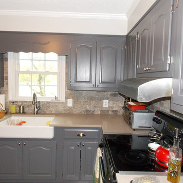 Painted Grey Kitchen