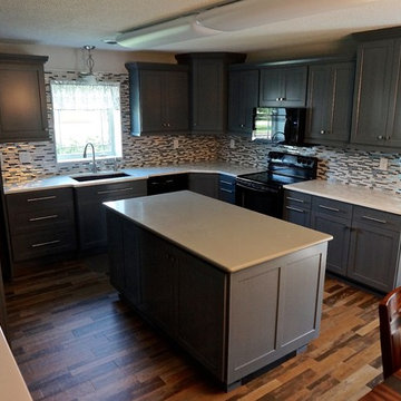 Painted Kitchen-Blue Gray