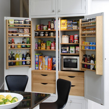 Painted Larder with Oak interior