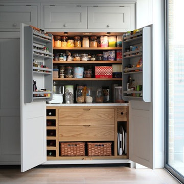 Painted Larder with Oak Interior