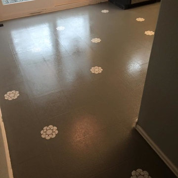 Painted Linoleum Kitchen Floor