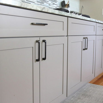 Painted Maple Cabinets Newly Remodeled Kitchen