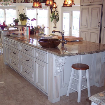 Painted white kitchen in Virginia Beach