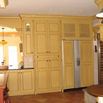 Painted Yellow Country French Kitchen