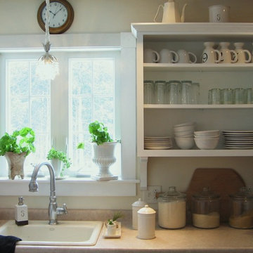 Painting the cabinets white