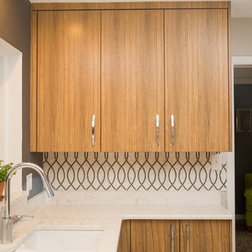 Paldao Flat Panel Modern Kitchen Cabinets