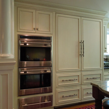 Paneled appliances and moulding...