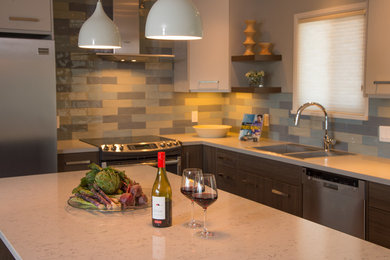 Example of an eclectic kitchen design in Vancouver