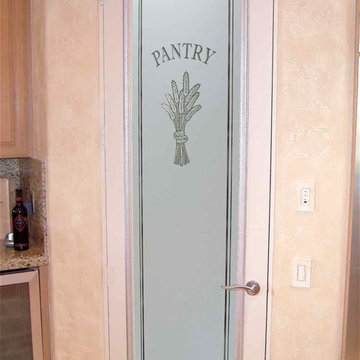 Pantry Doors - Sans Soucie Bundled Wheat Petite 2D - Glass Pantry Door