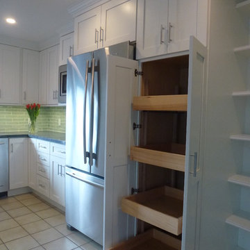 Pantry with roll out drawers