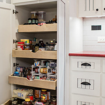 Pantry with Roll out shelves