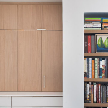 Park Slope Classic 7 renovation Kitchen Hutch and Bookcase