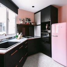 5 Apartment Kitchen Designs Flavoured With Pink