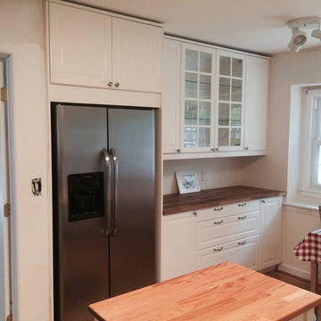 Parsippany, NJ IKEA Kitchen Install - Bodbyn door and drawer fronts.