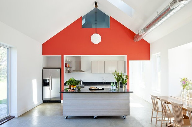 Farmhouse Kitchen by ZeroEnergy Design
