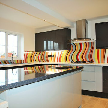 Paul Smith Curved Stripes Glass Splashback