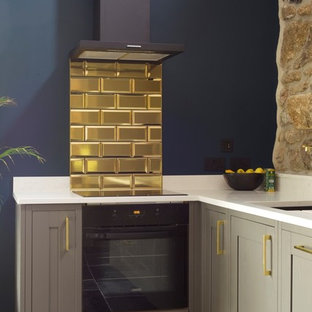 This is an example of an eclectic kitchen in Devon.