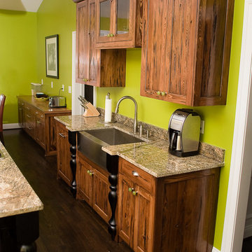 Pecky Cypress Eclectic Kitchen