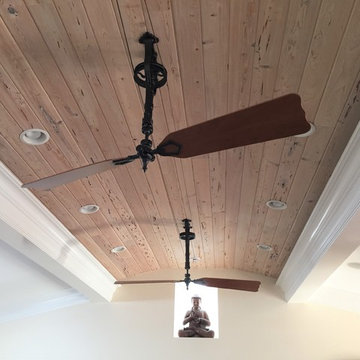 Pecky Cypress Valted Ceiling