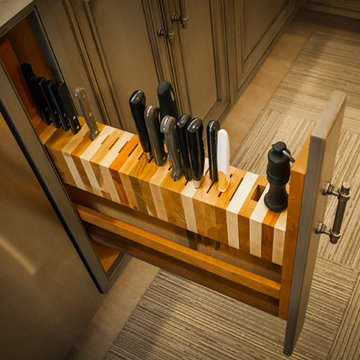 Pelavin Gray Rustic Kitchen Remodel - Crystal Cabinetry