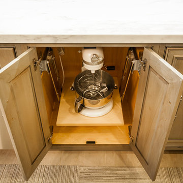 Pelavin Gray Rustic Kitchen Remodel - Crystal Cabinetry