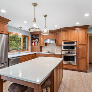 Perfect Kitchen with an Island is Open for Entertaining