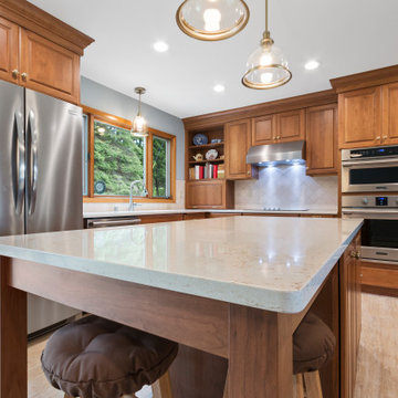Perfect Kitchen with an Island is Open for Entertaining
