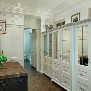 Perimeter Cabinetry Extends into Adjacent Rooms