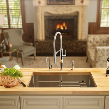 Pescara Stainless Steel Sinks and Faucets