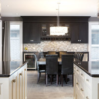 Contemporary Blue-Grey Bunkie Kitchenette - Chervin Kitchen & Bath - Port  Carling, ON