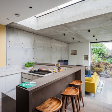 Photography of Double Concrete House