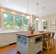 Floating Stainless Steel Shelf - Transitional - kitchen - Wm F Holland  Architect