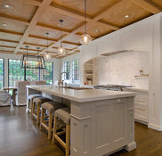 Floating Stainless Steel Shelf - Transitional - kitchen - Wm F Holland  Architect