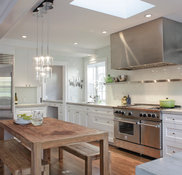 Floating Stainless Steel Shelf - Transitional - kitchen - Wm F Holland  Architect