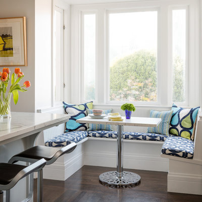 Eat-in kitchen - transitional eat-in kitchen idea in San Francisco