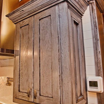 Pine Custom Rustic Home Close Up Cabinet View