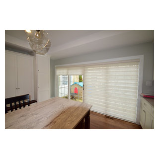 Pirouettes By Hunter Douglas On Large Patio Doors Transitional Kitchen Chicago By Beyond