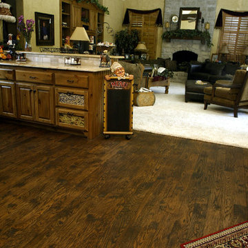 Plainsawn American Hickory Hand-Hewn Hand-Rubbed Antique Finish