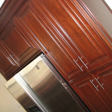 Plainview Burgundy Kitchen