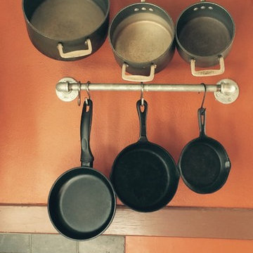 Plumbing Pipe Pot Rack