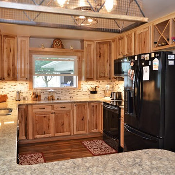 Plymouth, IN. Haas Signature Collection. Natural Rustic Hickory Kitchen