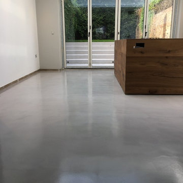 Polished Concrete Microscreed Floor St John's Wood London