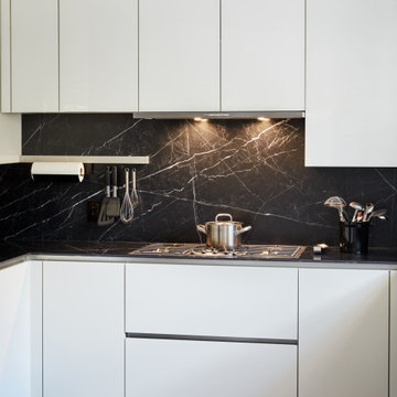 Porcelain Backsplash | Greenwich CT  | Project by Gabriella Baumatz