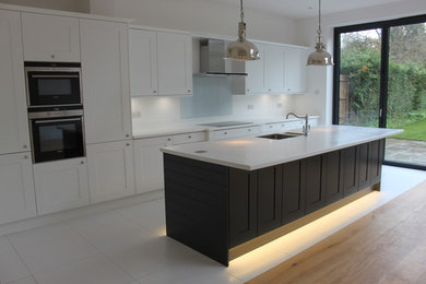 Photo of a large classic kitchen in Hertfordshire.