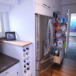 This is an example of a midcentury kitchen in Toronto.