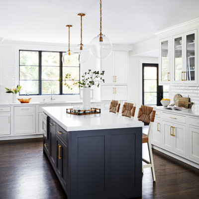 Kitchen - transitional kitchen idea in New York