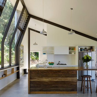 This is an example of a midcentury kitchen in Other.