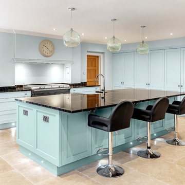 Powder Blue Country Kitchen