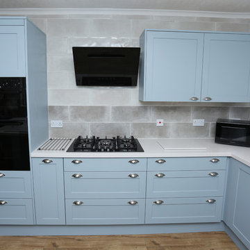 Powder Blue Shaker kitchen in Burnham-On-Sea